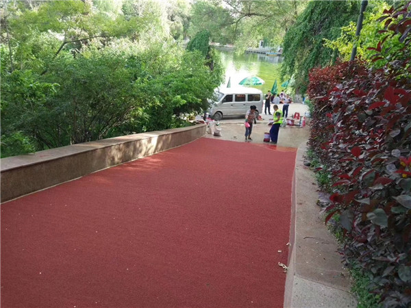 潍坊彩色路面施工